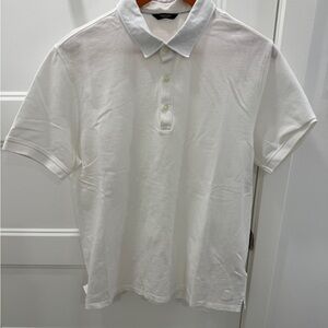 Massimo Dutti White Polo Shirt